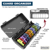 Wahl Clipper Genuine Secure-Fit™ Attachment Guard Organization Kit with Color Pro Colored Hair Clipper Guide Combs, 14 Piece Premium Storage Kit for Wahl Hair Clippers, Multicolor - 3291-100