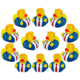 6 Donald Trump Rubber Ducks Bulk - 6 Pack Small 2.3 Inch, Trump Rubber Duckies Great for Jeep Ducking, Trump 2024 Gifts, Bath Tub Toys by 4E's Novelty