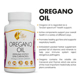 Coco March Oregano Oil - 55% Greek Carvacrol Immune System Support - Gluten Free, Dairy Free, GMO Free, Keto Friendly, Paleo Friendly - 90 Capsules