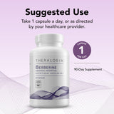 Theralogix Berberine Enhanced Absorption - 90-Day Supply - Made with Berberine Phytosome to Help Support Healthy Metabolism & Hormone Balance* - NSF Certified - 90 Capsules