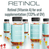 SHIZAM Retinol Vitamin A Gummies, Gummy Vitamins for Clear Complexion & Glowing Skin: Anti-Aging Multi-Vitamin for Women: Collagen Booster: Pill/Pills Capsule/Capsules Supplement/Supplements Alt