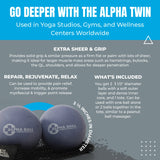 Tune Up Fitness – Alpha Twin Set in Tote | Larger Sized Yoga Massage Therapy Balls | Deep Precision Rolling, Myofascial Release and Pain Relief for Upper & Lower Back, IT Band, QL, Hamstrings, Glutes