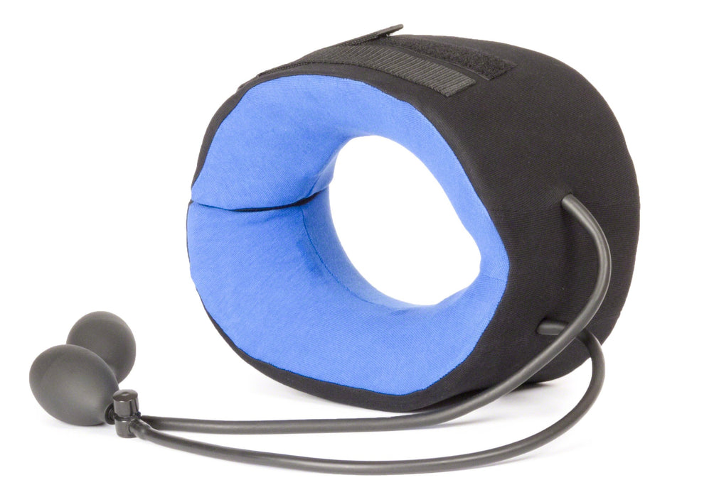Body Sport TracCollar Cervical Neck Traction Device, Medium/Large, Fits 16” to 18” Neck Size – Release Pressure for Neck Pain Relief – Inflatable & Adjustable Neck Stretcher with 2 Hand Pump System