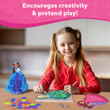 Skillmatics Art & Craft Activity - Poke-in Art Magical Princesses, Mess-Free Sewing Art for Kids, Craft Kits, DIY Activity, Christmas Gifts for Girls & Boys Ages 4, 5, 6, 7, 8, 9