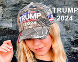 Donald Trump Hat 2024 MAGA Keep America Great Take America Back Camo Hat Adjustable Baseball Cap Hat (Camo)