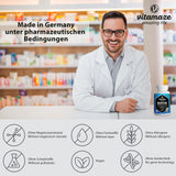 Biotin 10000 mcg hochdosiert vegan, 10 mg reines Biotin (Vitamin B7), für Haarwuchs & Haut, 180 Tabletten für 6 Monate, Natürliche Nahrungsergänzung ohne Zusatzstoffe, Made in Germany