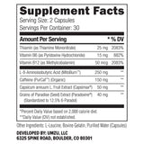 UMZU zuBurn - Thermogenic Supplement to Support Metabolism and Energy, Thermogenic Fat Burner, Blend of Vitamins and Caffeine - (30 Day Supply 60 Capsules)