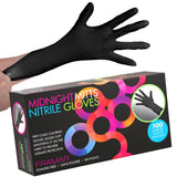 Framar Powder Free Nitrile Gloves – 12 INCH Black Gloves Disposable Latex Free, Mechanic Gloves, Black Disposable Gloves, Latex Free Gloves Large, Black Nitrile Gloves Large, Disposable Gloves Large