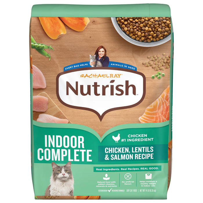 Nutrish Indoor Complete Dry Cat Food, 14 lb. Bag (Rachael Ray)