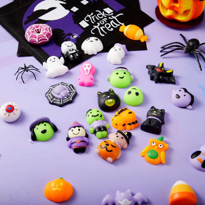 JOYIN 24 Pcs Halloween Mochi Squishy Toys, Halloween Classies Character Squishy Toys for Halloween Christmas Party Favors, Boys & Girls Birthday Gifts, Classroom Prize, Goodie Bag