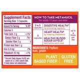 Metamucil SuperFiber Psyllium Capsules, Gluten Free and Sugar-Free, 200 Ct