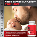 XENXNUTRA LABS MR2- Male Fertility Stack- Preconception Supplement for Men- 2 for 1 Formula- Optimize Potency and Motility -Boost Desire and Performance- Lab Tested for Purity -30 Day Supply