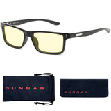 GUNNAR - Premium Reading Glasses - Blocks 65% Blue Light - Vertex, Onyx, Amber Tint, Pwr +2.5