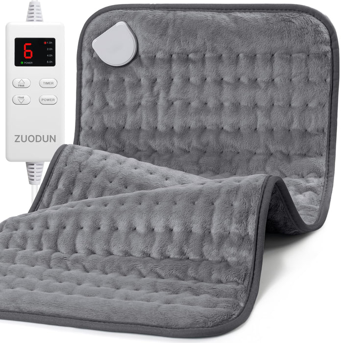 Heating Pad for Back, Neck, and Shoulder Pain Relief, Electric Heat Pad with 6 Heat Levels, Moist Heat Option, Auto Shut-Off, Birthday Christmas Gift for Women Men Mom Dad Grandma, Gift for her