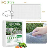 GonLei Garden Netting 10 X 50 FT Mesh Netting Protection Plant Cover Vegetable Row Cover,Blueberry Shrubs Fruits Tree Netting Flowers Garden Screen Barrier Net