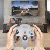 KIWITATA Classic N64 Controller, Retro N64 Wired Remote Joystick Gamepad Controller Compatible with N64 Video Game System Console Gray