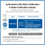 Waterdrop DA97-17376B NSF 53&42 Certified Replacement for Samsung® HAF-QIN/EXP, HAF-QIN, DA97-08006C, RF28R7351SG, RF23M8570SR, WDS-F45, Refrigerator Water Filter, 3 Filters