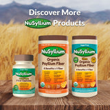 Nusyllium USDA Organic Psyllium Husk Fiber Powder, Daily Fiber Supplement Promotes Digestive Health* & Appetite Control* w/ Brown Sugar, Unflavored, 85 Servings