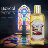 Bible Land Treasures Anointing Oil from The Holy Land, Jerusalem of Gold Biblical Oil with Frankincense, Myrrh, and Spikenard. 8.45 fl.oz | 250 ml