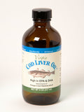 High Vitamin Butter Oil, (13 Oz) & Virgin Cod Liver Oil (8 Oz; Mild Lemon & peppermint Flavor)