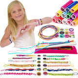 IQKidz Friendship Bracelet Making Kit - Make Bracelets Craft Toys for Girls Age 8-12 yrs, Cool Birthday Gifts for 6 7 9 10 11 Years Old Kids, Christmas Gift Set