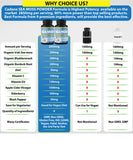 2 Packs Organic Irish Sea Moss Powder Capsules 2850mg & VitaminC, D3, Zin.C, Bladderwrack, Burdock Root, Apple Cider, Elderberry, Pepper - Supports Immune System & Overall Health
