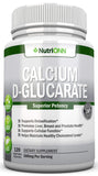 Calcium D-Glucarate - 500mg - 120 Vegetable Capsules - Superior Potency to Support Cleansing Processes, Estrogen Metabolism & Hormonal Balance - Helps with Prostate, Breast & Colon Health