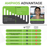 Amphos Viola Hearing Aids with Bluetooth & Voice Prompts for Seniors Rechargeable with Noise Canceling OTC - Wireless Connectivity for Phone, TV & Devices - Nano Digital Amplifiers for Adults - Enhance your Hearing with Seamless Connectivity!