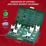 Crystal Advent Calendar 2024,24 Days Christmas Countdown Calendar Gifts for Kids,Stone Learning Collection with Unique Crystal and Rocks for Adults Teens