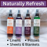 Aromatherapy Mist Set of 4 – Linen Spray, Natural Air Freshener, Pillow Spray, Room Spray. Essential oil spray Variety Pack Lavender, Chamomile, Eucalyptus, Peppermint & Citrus - Brookethorne Naturals