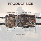 KEMIMOTO ATV Fender Bags, Detachable ATV Gear Bags Water-resistance Saddle Bags with Water Holder Compatible with Sportsman Scrambler TRX FourTrax Outlander 570 Two Camo Storage Bags for ATV