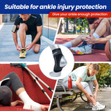 Galvaran Ankle Brace for Women & Men with Adjustable 3-Way Strap for Ankle Sprained, Achilles Tendon, Sprained Injury Recovery, Ankle support Stabilizer - Running(M, Left)