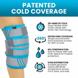 Vive Knee Ice Pack Wrap - Cold/Hot Gel Compression Brace - Heat Support Strap for Arthritis Pain, Tendonitis, ACL, Athletic Injury, Osteoarthritis, Women, Men, Running, Meniscus and Patella Surgery