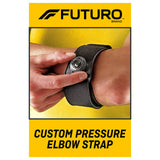 FUTURO Custom Pressure Strap, Soothing Gel Pad Delivers Targeted Pressure, Adjustable