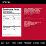 BSN NITRIX 2.0 - Nitric Oxide Precursors, 3g Creatine, 3g L Citrulline - Supports Workout Performance, Pumps, Muscle Recovery and Endurance - 180 Tablets