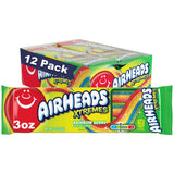 AIRHEADS XTREMES SWEETLY SOUR CANDY BELTS, RAINBOW BERRY, NON MELTING, 3 OUNCE