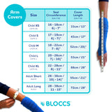 BLOCCS 100% Waterproof Cast Cover for Shower Arm Kids- Swim on Vacation, Shower & Bathe. Durable Child Arm Cast Protector for Shower or Swimming - #CA79-XL - Child Arm (Extra Large)