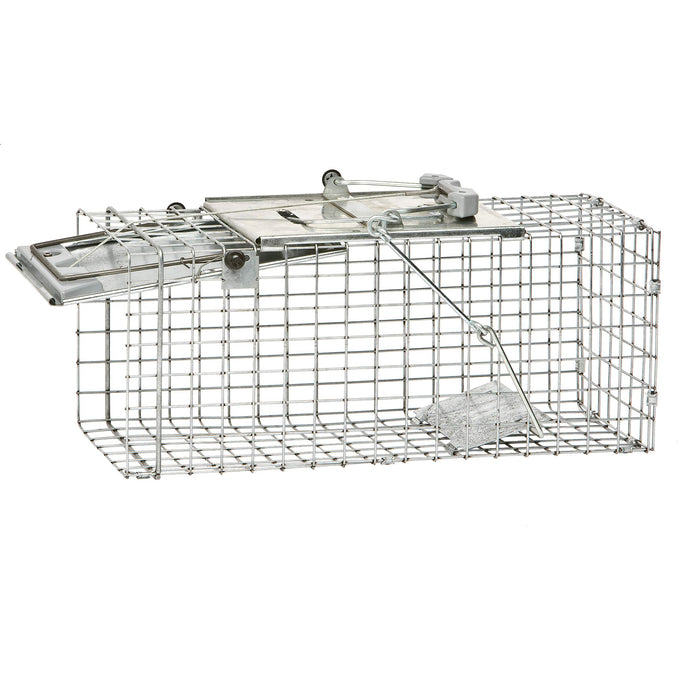 Havahart Easy-Set Catch and Release Small 1-Door Humane Live Animal Trap for Squirrels, Rabbits, Skunks, and Other Small Animals - 1083