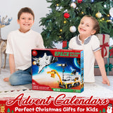 Kids Advent Calendar 2024 for Boys, 24 Days Christmas STEM Spaceship Building Blocks Countdown Calendar Gifts Box with 12-in-1 Mars Rover Space Shuttle Bricks Toys Set for Kids Teens Girls Boys Age 6+