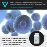 Stem Cell Renew | Boost Your Natural Supply of Stem Cells to Strengthen Mental Sharpness, Help Slow Signs of Aging and Restore Youthful Energy - Created by NASA Scientist | 1-Month Supply (60 count)
