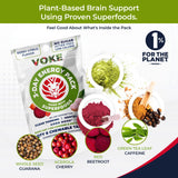 Voke Energy Tablets - Rapid Focus Superfood Chewable Tablets, Pocket Portable, Resealable Packaging, Vitamin C, Supports Focus Memory Concentration Clear Thinking and Good Mood. 60 Count (Pack of 10)