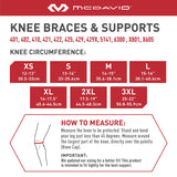 McDavid Knee Brace Support with Side Stays & Compression. Knee Sleeve Cross Straps for Knee Stability, Patellar Tendon Support, Tendonitis, Arthritis Pain Relief, Recovery.