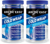 ARCTIC EASE Instant Cold Wrap Compression Therapy Pain Swelling Reuseable 2 PACK