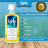 LYSI Cod Liver Oil Mint Lemon Flavor | 1100 mg Omega-3s Per Serving| Pure & Natural Cod Liver Oil | Icelandic Liquid Cod Liver Oil | GMP Certified | 8.12 Fl Oz | 48 Servings