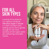 Vibriance Super C Serum for Mature Skin, Made in USA, All-In-One Formula Hydrates, Firms, Lifts, Smooths, Targets Age Spots, Wrinkles, Vitamin C Serum; 1 fl oz - Pack of 3