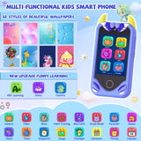 Kids Smart Phone for Girls Gifts - Toddler Christmas Birthday Gift for Age 3 4 5 6 7 8 9 10 Year Old, Kids Cell Phone Toy with Touchscreen, Dual Cameras, Learning, Music Player, Games with 32 GB Card