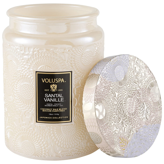 Santal Vanille - Large by Voluspa for Unisex - 18 oz Candle
