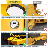 TEVLAPHEE Wheel Lock - Car Boot Tire Locks Anti-Theft Trailers Wheel Clamp Lock Parking Boot for Cars, Trucks, SUVs, Campers - Upgraded Dual Lock Adjustable Claw Lug Nuts Cover