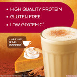 Atkins Pumpkin Spice Latte, 15g Protein, 3g Net Carbs, 1g Sugar, Low Glycemic, Keto Friendly, 12 Count