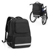 samdew Wheelchair Backpack, Wheelchair Bag for Back of Chair, Wheelchair Bag to Hang on Back with Thermal Insulation Pocket, Electric Wheelchair Accessories Storage for Adults & Seniors, Bag only